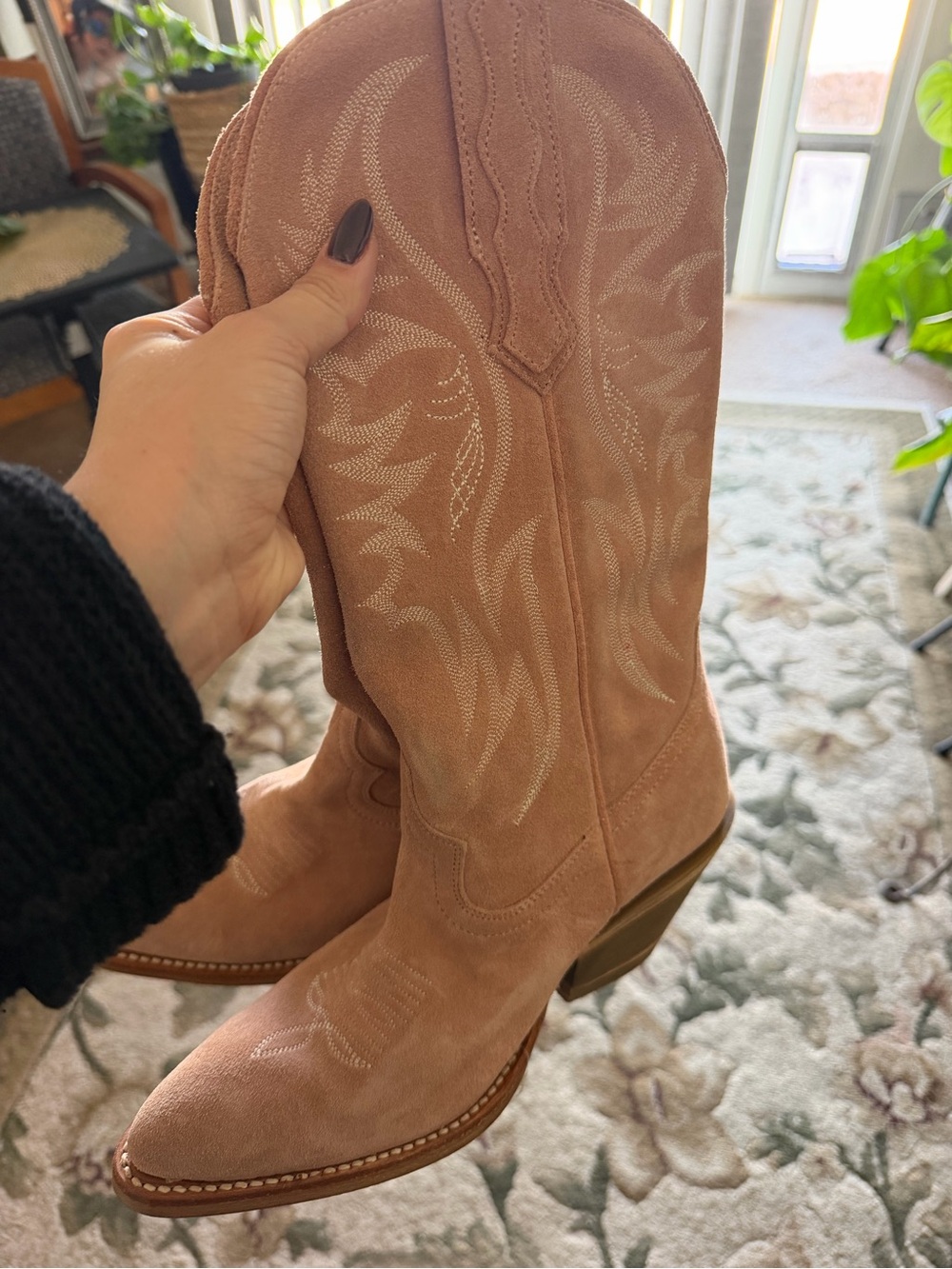 Idyllwind Dusty Pink Suede Western Heeled Boots